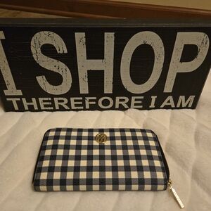 Tory Burch Checkered Wallet